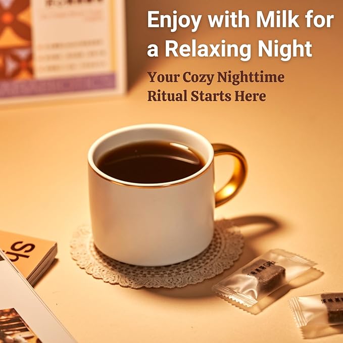 FOODHO GABA Joy Cubes Brown Sugar Cubes - Natural Dark Muscovado Sugar | Old Fashioned Pure Cane Sugar | Rich Nutrients for Good Sleep | Perfect for Tea, Coffee, Milk | No Preservatives