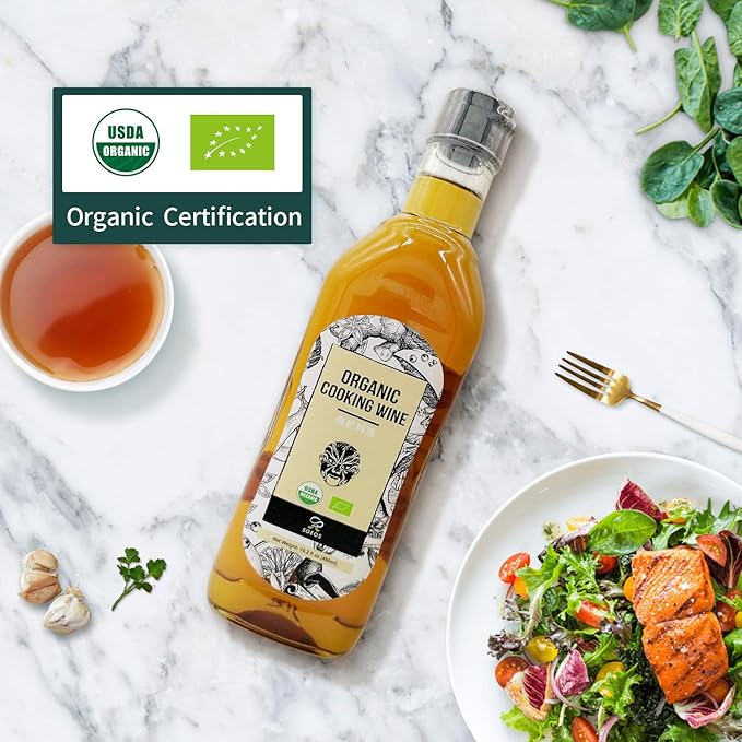Soeos Organic Shaoxing Chinese Cooking Wine, 16.2 Oz (480 Ml)