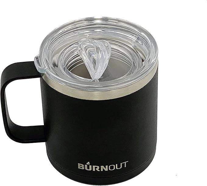 BurnOut 2.0 Instant Drinkability Temperature Control Mug (14 oz Black)