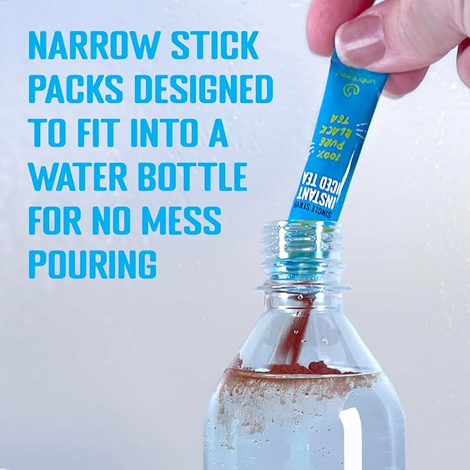 Unbrewed Planet Instant Iced Tea ??100% Pure Black Tea ??10 Single Serve Stick Packs ??Unsweetened ??Vegan ??Gluten Free ??On-the-Go for Travel, Work, Outdoors