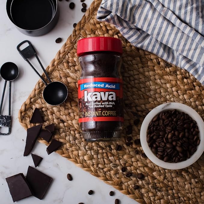 Kava Coffee Low Acid Neutralized Instant Coffee, 4 Ounce (Pack of 3)