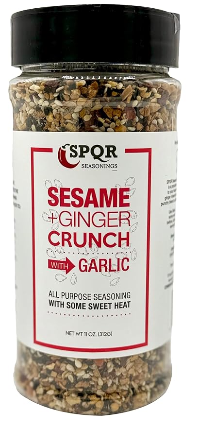 Sesame Ginger Crunch XL 11 oz. All Purpose Seasoning Blend with Garlic and Some Sweet Heat