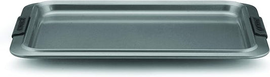 Anolon Advanced Nonstick Bakeware with Grips, Nonstick Cookie Sheet / Baking Sheet - 10 Inch x 15 Inch, Gray