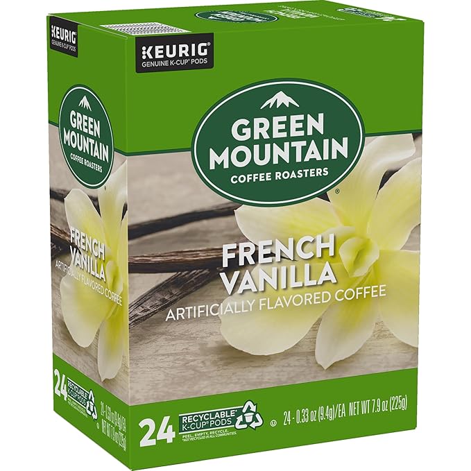 Green Mountain Coffee Roasters French Vanilla Coffee, Keurig Single-Serve K-Cup pods, Light Roast, 96 Count