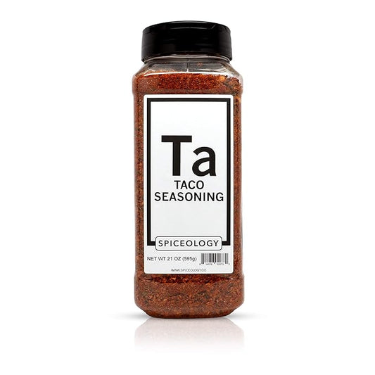 Spiceology - Taco Seasoning - Mexican Spice Blend - Use On: Tacos, Fajitas, Enchiladas, Tortilla Soup, Beef, Chicken, Pork, Fish or Shrimp - 22 oz