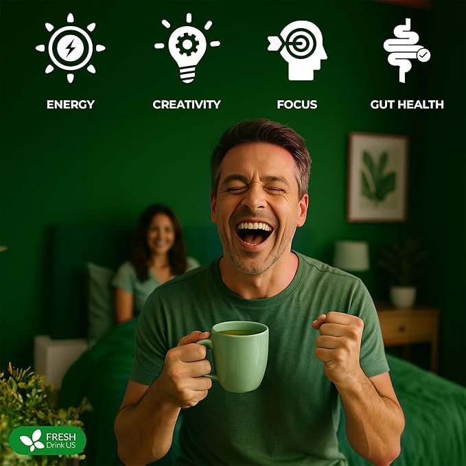 FreshDrinkUS, 12 Packs of Premium Herbal Kidney Support Tea ??Ginseng Six Treasure Blend, 9 Powerful Ingredients, 10g/Bag ??Men's Wellness Tea with Ginseng and Five Treasure Aid Root.