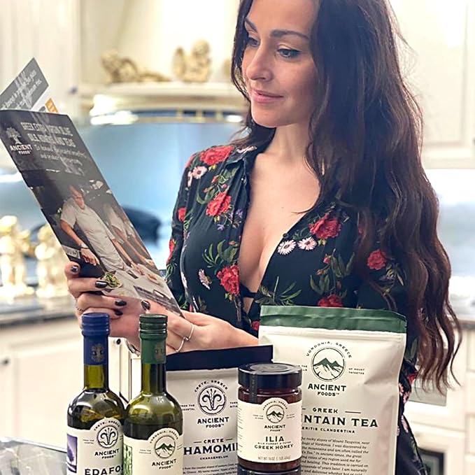 Ancient Foods Keros Greek Organic Extra Virgin Olive Oil ??Fresh, Cold Pressed Olive Oil from Greece, High Phenolic 1000 Year Old Trees (0.5L)