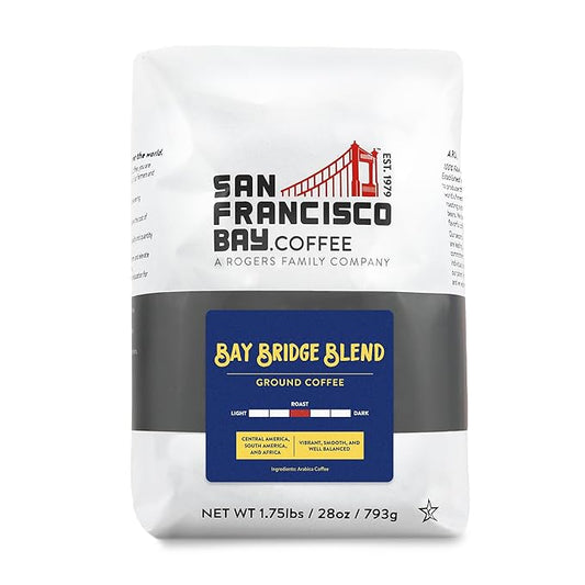 San Francisco Bay Ground Coffee ??Bay Bridge Blend (28oz Bag), Medium Roast
