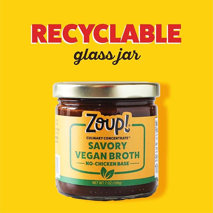 Zoup! Good, Really Good Savory No-Chicken Vegan Broth Culinary Concentrate, 2 Pack, 7 Oz Each