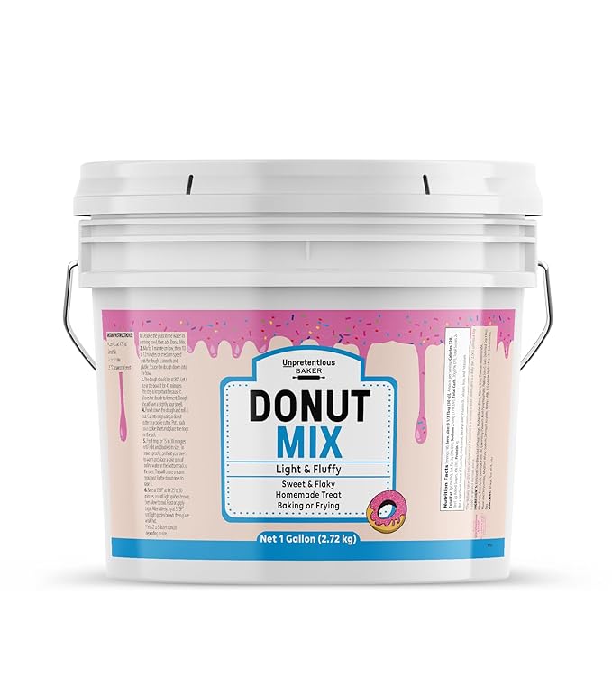 Unpretentious Raised Donut Mix, 1 Gallon, Baking & Frying, Light & Fluffy, Tender & Flaky (96 Ounce)