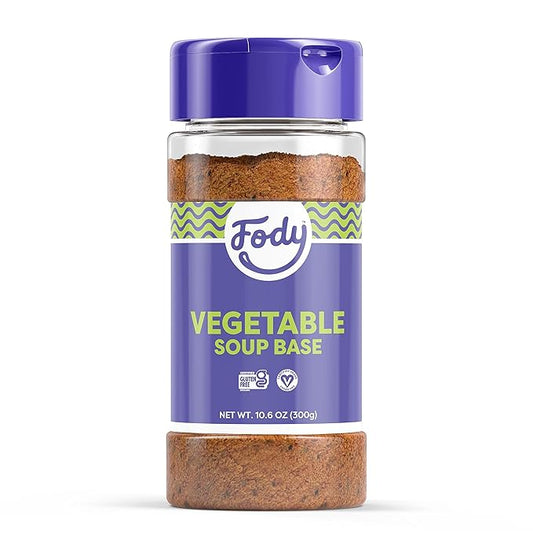 Fody Foods Vegetable Soup Base & Seasoning, 10.6 Oz, Ready to Use, Garlic and Onion Free, Low FODMAP Certified, Gut & IBS Friendly, Vegan, Non-GMO, Gluten Free