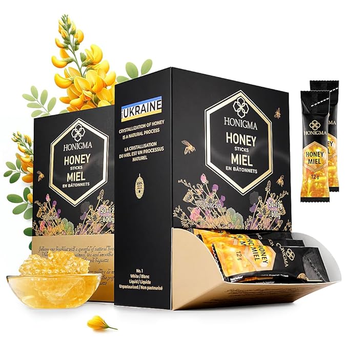 Honigma Honey Collection | Pure & Exquisite | Sustainably Sourced from Ukraine | Pack of 6