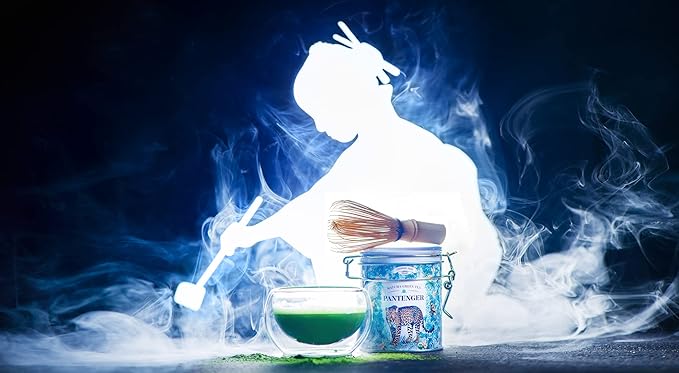 Organic Matcha Green Tea Powder | 3.5 OZ - 80 Servings | Latte & Smoothie Grade | Japanese - First Harvest - Stone Milled | By Pantenger