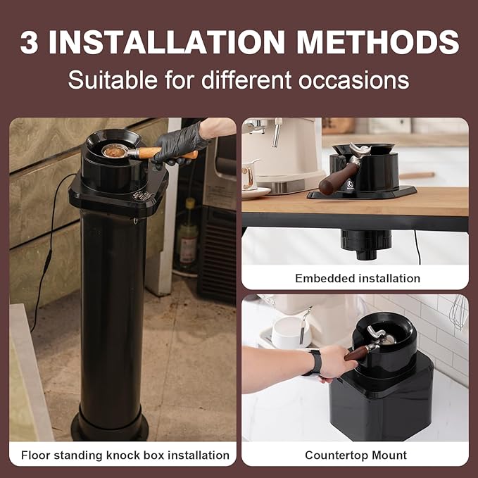 NUETRAL NS300 Electric Portafilter Cleaner-Automatic Coffee Grounds Cleaning Machine-Knock box for Espresso coffee-Espresso Puck Sucker-Innovative Espresso Machine Accessories(Embedded)