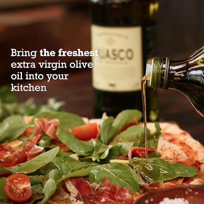 Extra Virgin Olive Oil by HUASCO |First Cold Press - From Chile, 16.9 Fl Oz (500 Ml) - 4 pack