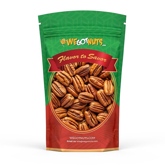 Raw Pecan Halves 5 pounds (80) oz Jumbo XL for Cooking, Baking & Snacking, Vegan Protein, Keto Snack, Gluten Free, Kosher Certified