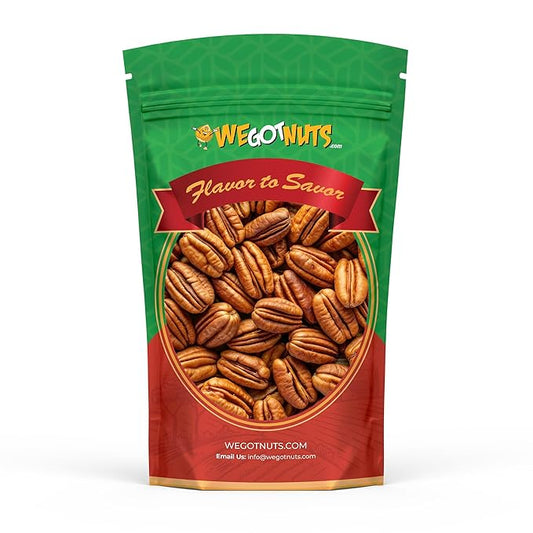 Raw Pecan Halves 5 pounds (80) oz Jumbo XL for Cooking, Baking & Snacking, Vegan Protein, Keto Snack, Gluten Free, Kosher Certified