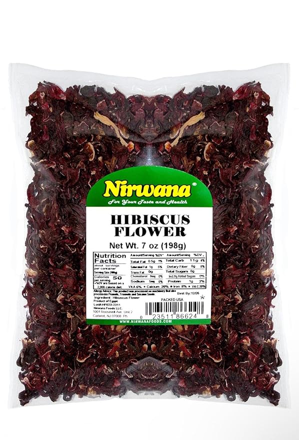 Premium Dried Hibiscus Flowers ??Whole Flower Petals for Herbal Infusions, Loose Leaf Blends, and Culinary Use ??Perfect with Dandelion Root, Raspberry Leaf, and More