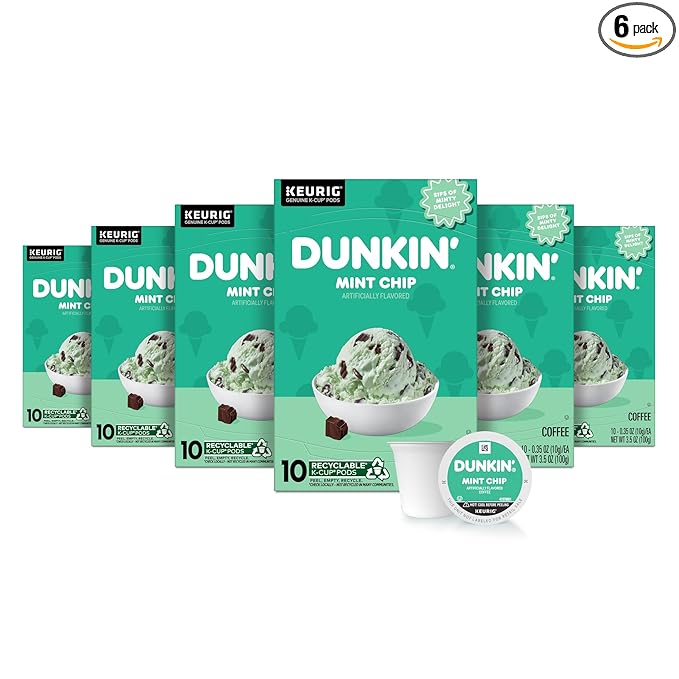 Dunkin??Mint Chip 10ct K-Cup (Pack of 6)