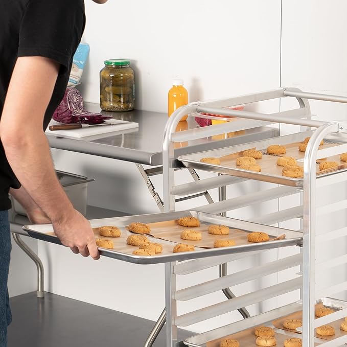 HARDURA Aluminum Perforated Baking Sheet Pan 18”L X 13”W X 1”H Cookie Sheet, 6Packs, For Oven in Bakery & Restaurant, Kitchen