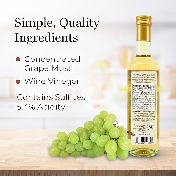 Vantia Sweet White Wine Vinegar 16.9 oz