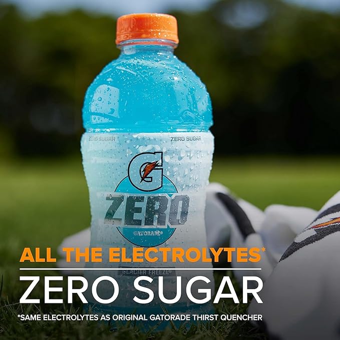 Gatorade G Zero Sports Drink, Lemon Lime, 12 Fl Oz (Pack of 12)
