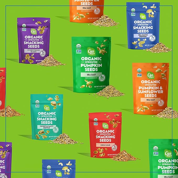 Go Raw Organic Sprouted Mixed Seeds, 13 oz, Unsalted, Keto, Kosher, Superfood