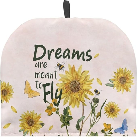 Generic Hudotybom Sunflower Print Tea Cozy for Teapot Insulated Large Teapot Cover to Keep Warm Tea Kettle Cover Machine Washable Coffee Pot Cloth Covers Kitchen Home Decorations for Housewife Mom