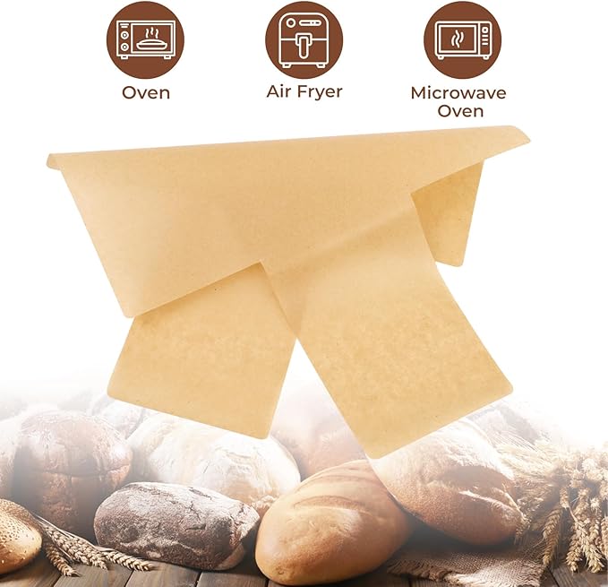200 Pcs Loaf Pan Liners for Baking Bread 9x5 Parchment Paper, Non-stick Loaf Pan Liners