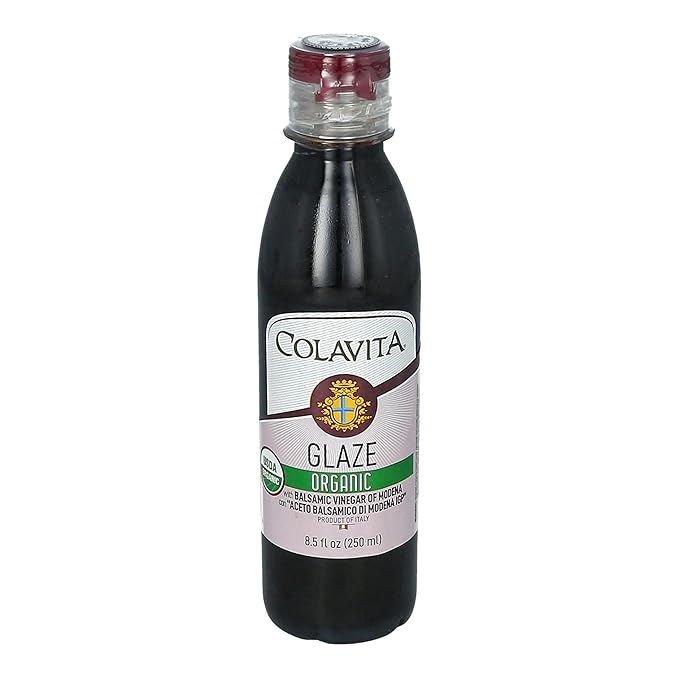 Colavita Balsamic Glaze - Organic, 8.5 Fl Oz (Pack of 1) Squeeze Bottle, Imported from Italy