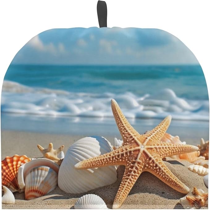 Starfish Tea Cosy for Teapot Cozy Beach Tea Cosy Kettle Dust Cover Teapot Dust Protector Home Kitchen Decorative Tea Cozies