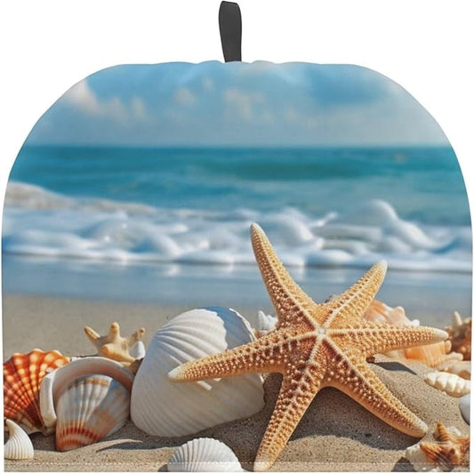 Starfish Tea Cosy for Teapot Cozy Beach Tea Cosy Kettle Dust Cover Teapot Dust Protector Home Kitchen Decorative Tea Cozies