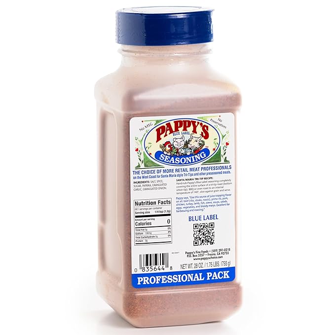 Pappy's Choice Seasonings - Less Salt. Perfect for bbq and smoked brisket, steak, beef, chicken, fajita, hogs, rib, seafood, bagel, popcorn, jerk, pizza and more.