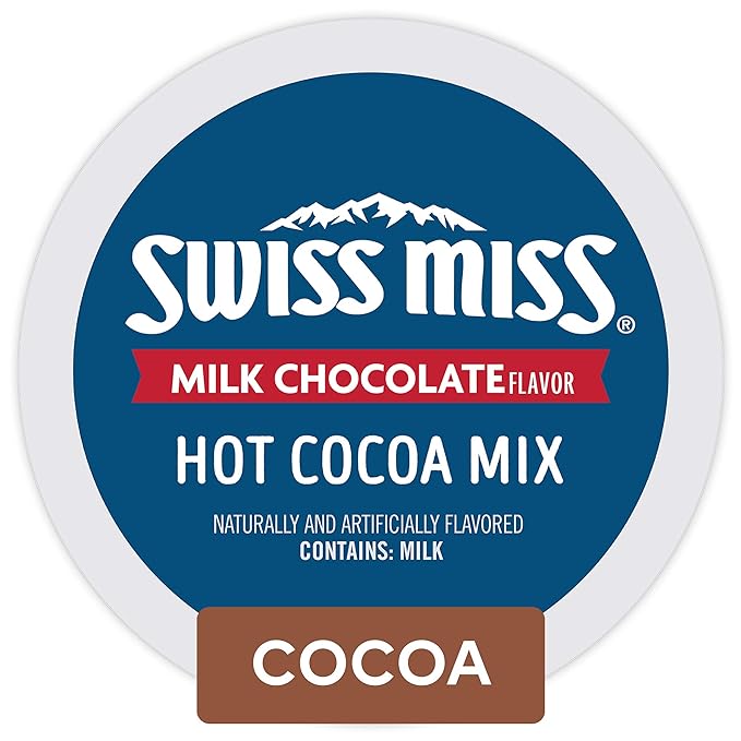 Swiss Miss Milk Chocolate Hot Cocoa, Keurig Single-Serve Hot Chocolate K-Cup Pods, 96 Count