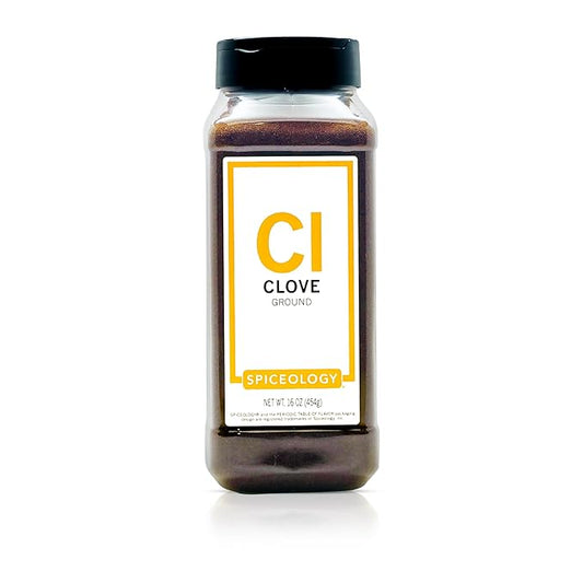 Spiceology – Ground Clove Spice – Fresh-Ground Whole Cloves for Baking, Pumpkin Pie, Chai, Curries, Marinades, Mulling Spices & Cocktails – Chef-Trusted Clove Powder – 16 oz