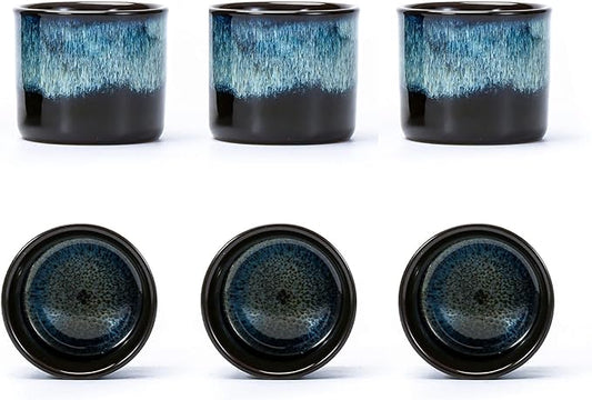 Tea Cups Set of 6 (magic blue interior&exterior)