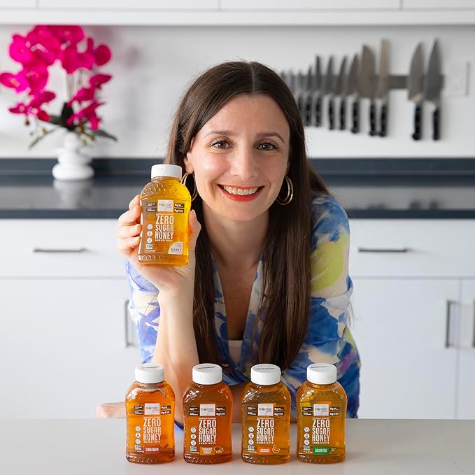 Wholesome Yum Zero Sugar Honey Substitute (Keto) - Natural Sugar Free Honey Alternative With Monk Fruit & Allulose - Zero Net Carbs, Non GMO, Gluten Free, No Aftertaste (11 oz)