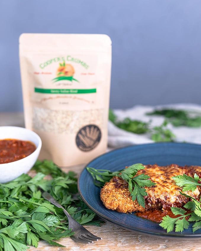 Cooper's Crumbs All Natural Gluten Free Low Carb Bread Crumb Alternative, High Protein, Vegan, Certified Kosher, Paleo, Keto (Savory Italian Blend)