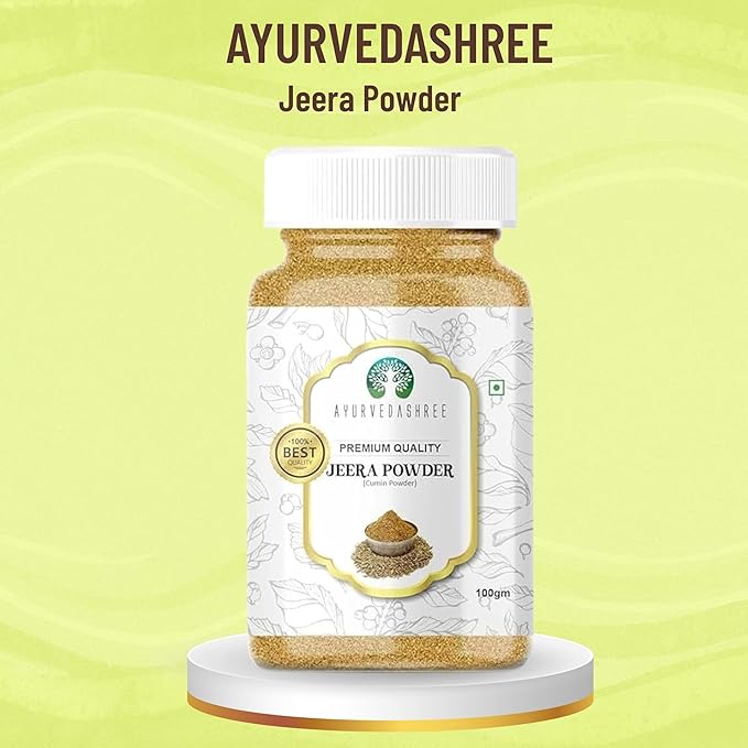 AYURVEDASHREE Cumin Seed Powder (Jeera Powder) Spice 100g, All Natural | 100% Pure | NON-GMO | Vegan | Indian Origin