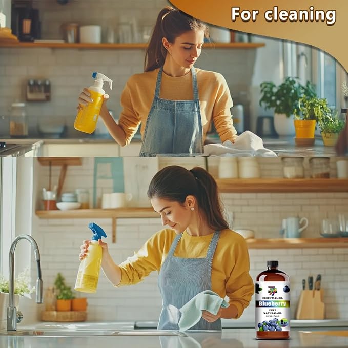 Blueberry Essential Oil (8 oz / 240 ml) ??Blueberry Oils for diffusers, humidifiers, Home Baths, Cleaning Products, Yoga, DIY Soaps and DIY Scented Candles