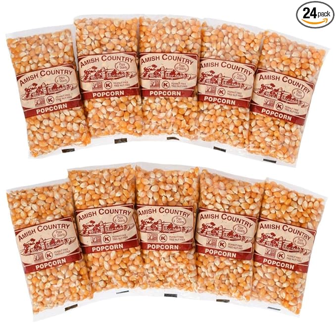 Amish Country Popcorn | 10-4 oz Bags - Mushroom Popcorn Kernels | Old Fashioned, Non-GMO and Gluten Free