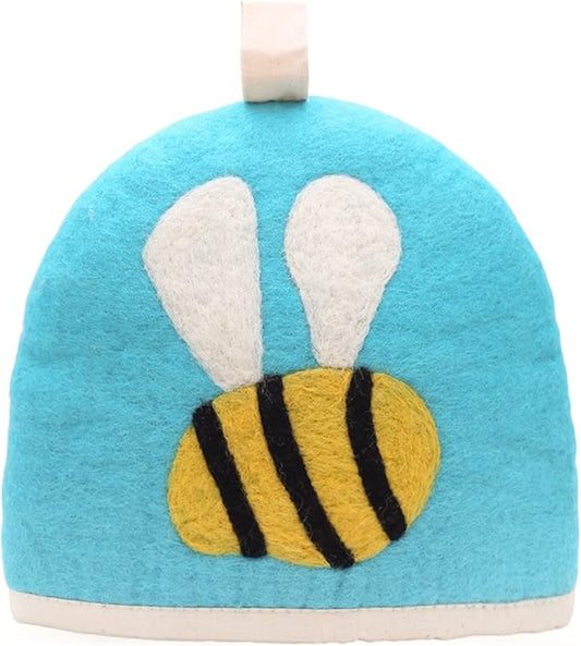 Glaciart One Wool Teapot Cozy Kettle Cover | Dome Shaped Large Tea Cosy, Kettle or French Press | Handmade & Needle Felted from Natural Wool | Warms Up to 2 Hours | Great as Gift