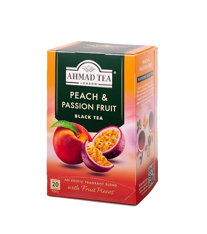 Ahmad Tea of London Peach & Passion Fruit Tea Bags 20s Box