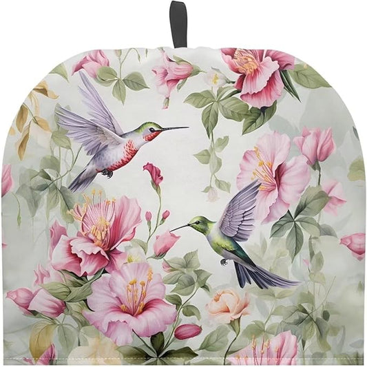 Hummingbird Tea Cosy for Teapot Floral Tea Cosy for Teapot Thick Home Decorative Kettle Kitchen Dust Cover Kitchen Accessory