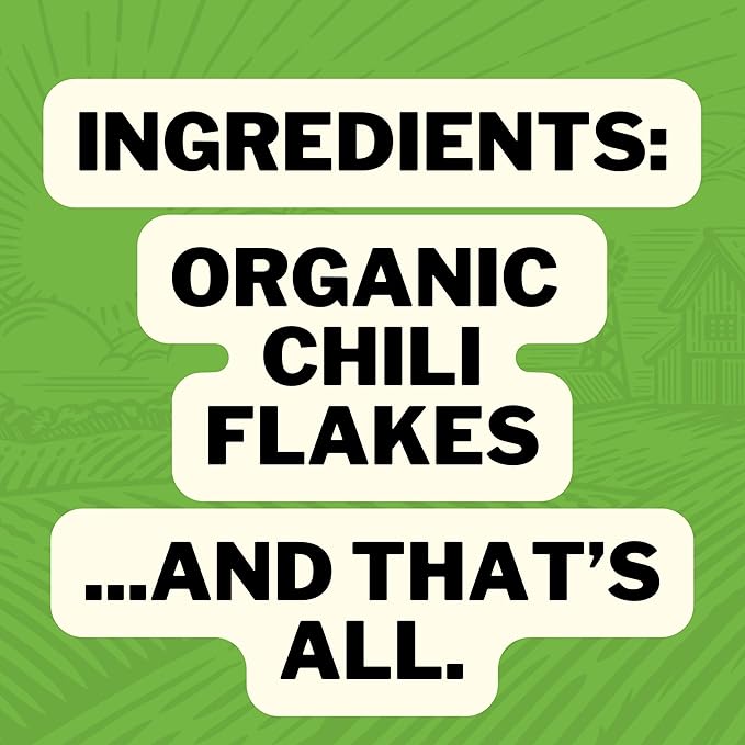 FreshJax Organic Smoked Red Chili Flakes (2.5 oz Bottle) Non GMO, Gluten Free, Keto, Paleo, No Preservatives Crushed Red Chili Pepper Flakes | Handcrafted in Jacksonville, Florida