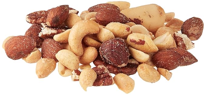 Amazon Brand - Happy Belly Mixed Nuts with Peanuts, Roasted & Sea Salted, 1 pound (Pack of 2)