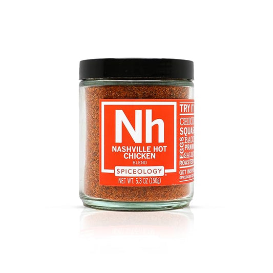 Spiceology – Nashville Hot Chicken Seasoning – Bold & Spicy Chicken Rub with Cayenne, Smoked Paprika & Garlic – Nashville Hot Dry Rub for Wings, BBQ & More – 5.3 oz