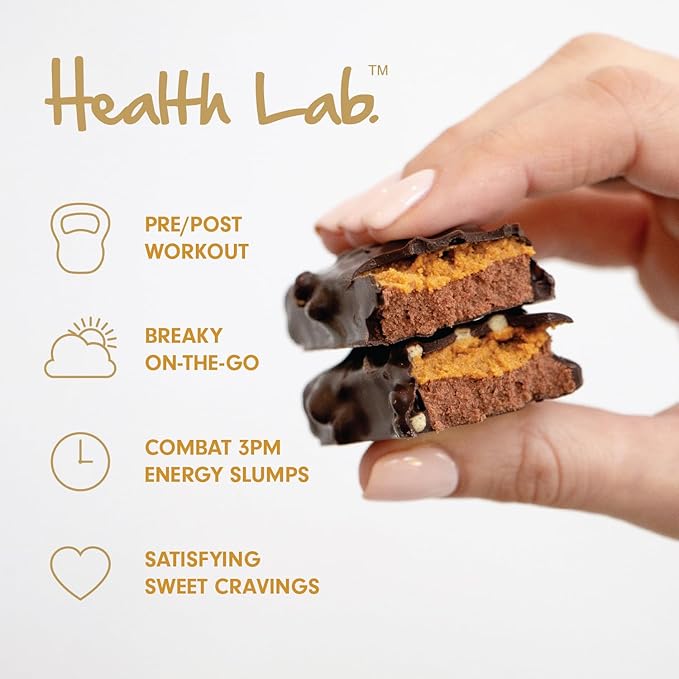 Health Lab - Gluten Free Protein Bars - Choc Caramel Fudge Cake 750 gm - (Pack of 15)