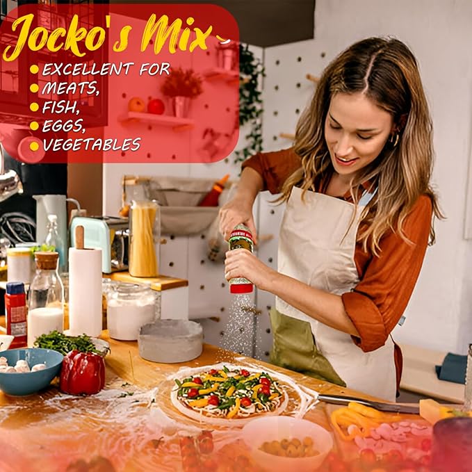 Jocko's Mix Santa Maria Style Seasoning - 15.3oz Bottle Of Tri-Tip, Steak, Pork, and Chicken Seasoning - Santa Maria Grill - Jocko's Mix for Meat, Seafood Stew & Vegetables
