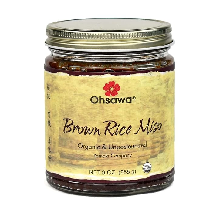 OHSAWA - Organic Yamaki Brown Rice Miso - Macrobiotic, Vegan and Gluten-Free - 9 Oz